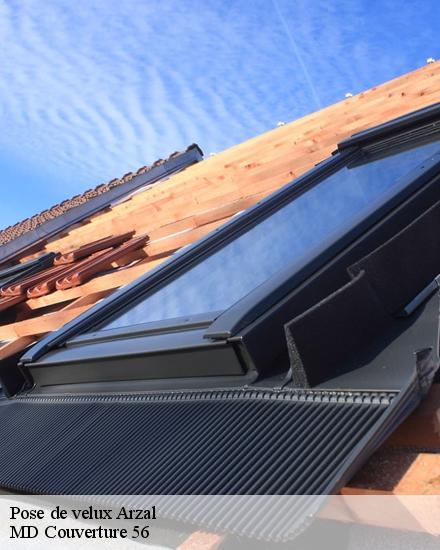 Pose de velux  arzal-56190 MD Couverture 56